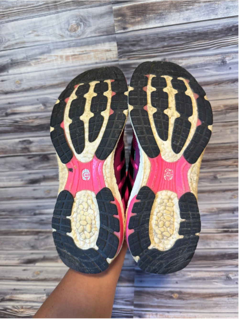 Adidas Womens Energy Boost 2.0 ESM Running Shoes Solar Pink size 8.5